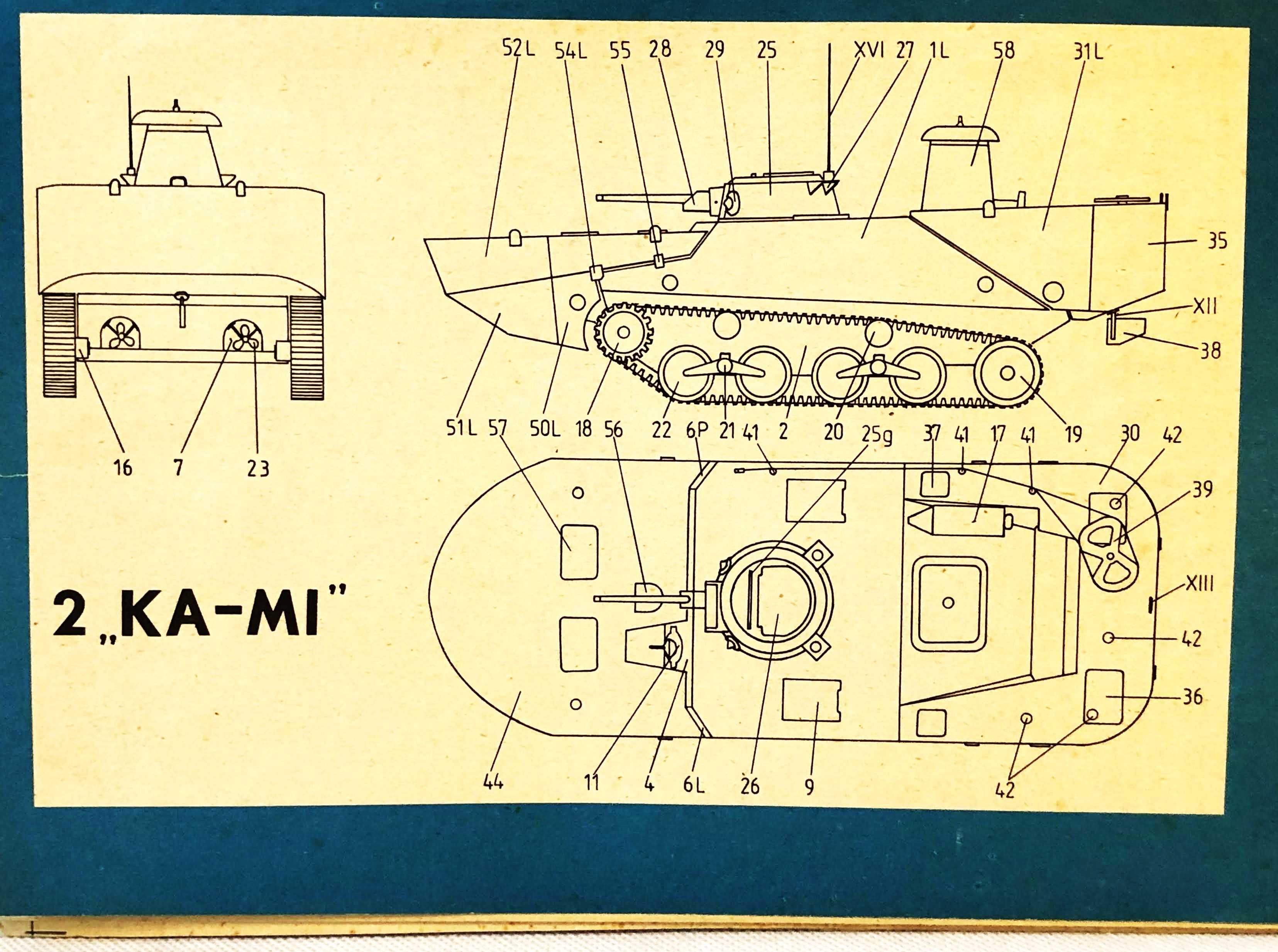 Mały Modelarz 8/1991 czołg pływający KA-MI