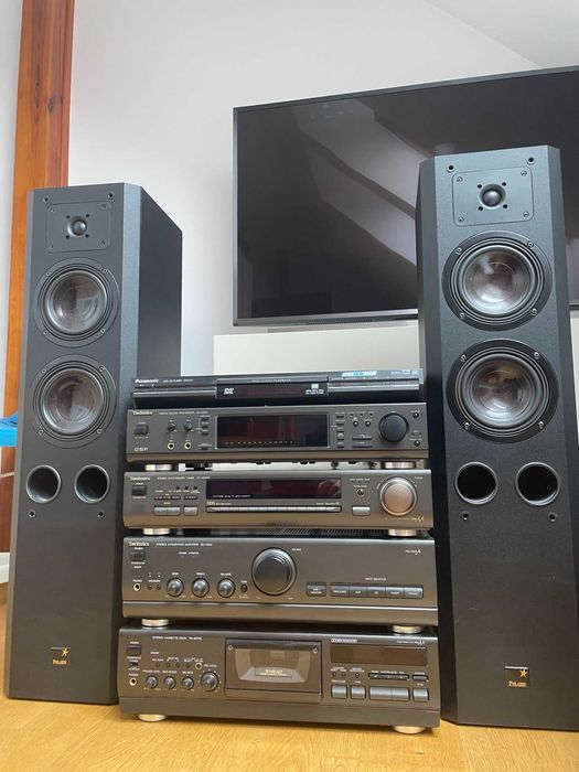 Wieża Technics - 5 części z kolumnami
