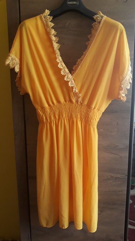 Sukienka letnia, żółta