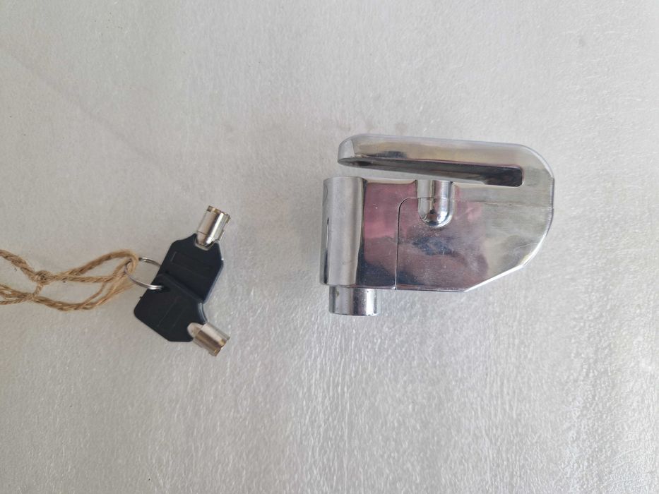 Замок-сигнализация на дисковый тормоз для мотоцикла. Противоугонка