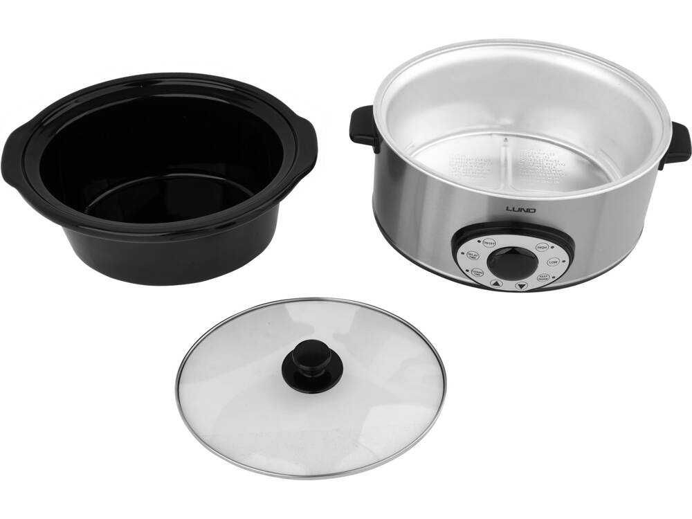 Super WOLNOWAR garnek CERAMICZNY z czasomierzem LCD 320W 5,6L 3 tryby
