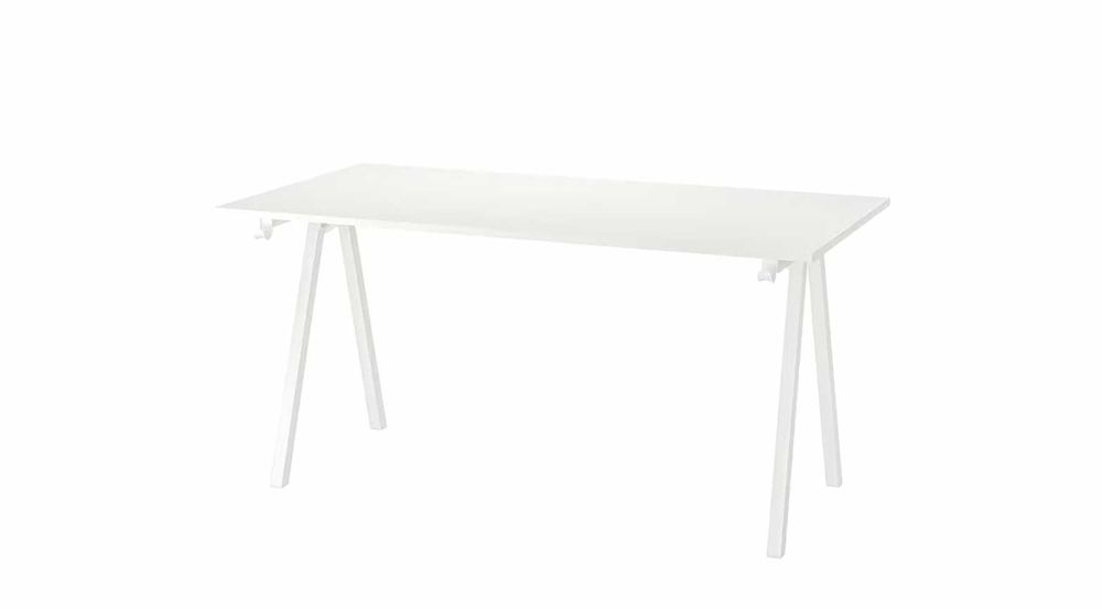 TROTTEN Blat do biurka biały, 140x80 cm nowy!