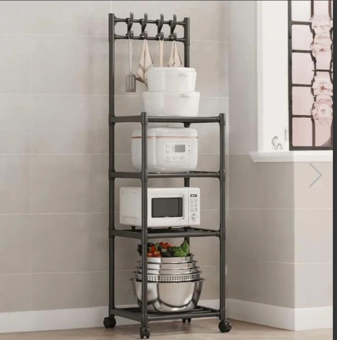 Стеллаж напольный на 4 полки для быта