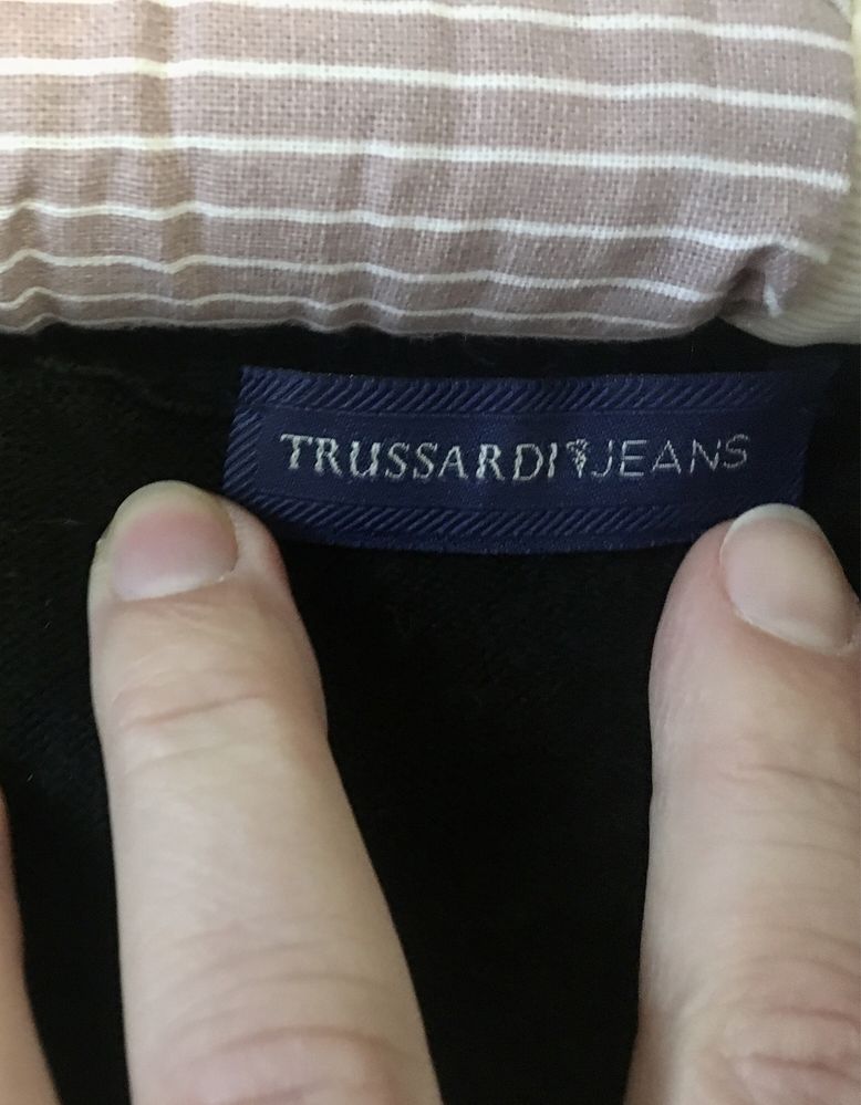 Trussardi Jeans wełniany kardigan 38