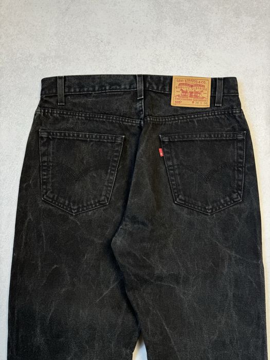 Винтажные джинсы Levi’s 505 made in Mexico черные мужские (оригинал)