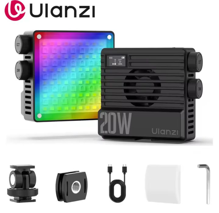 Відеосвітло Ulanzi LE20 LED RGB 20 Вт 5000mAh 2500K-9000K