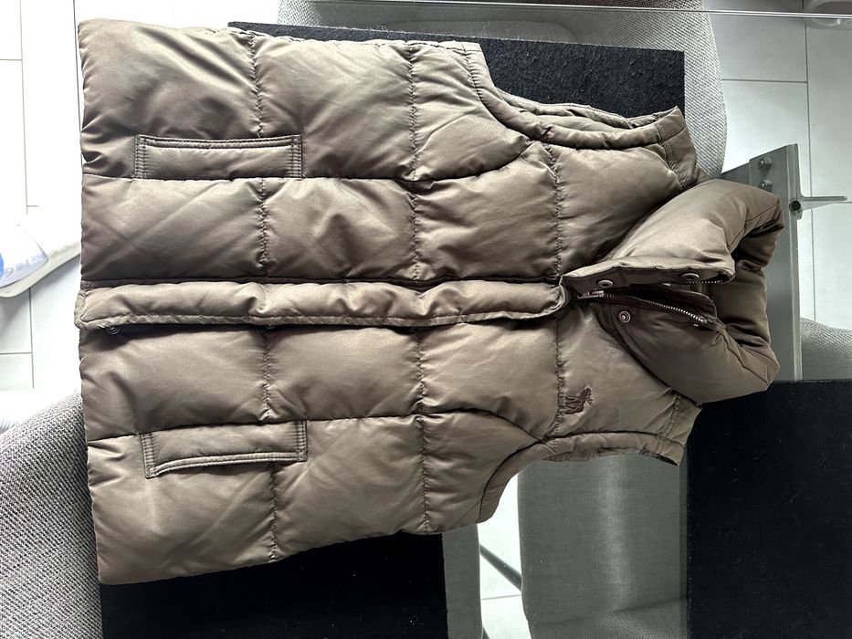 Abercrombie&Fitch bezrękawnik puchowy damski L/M, oliwkowy