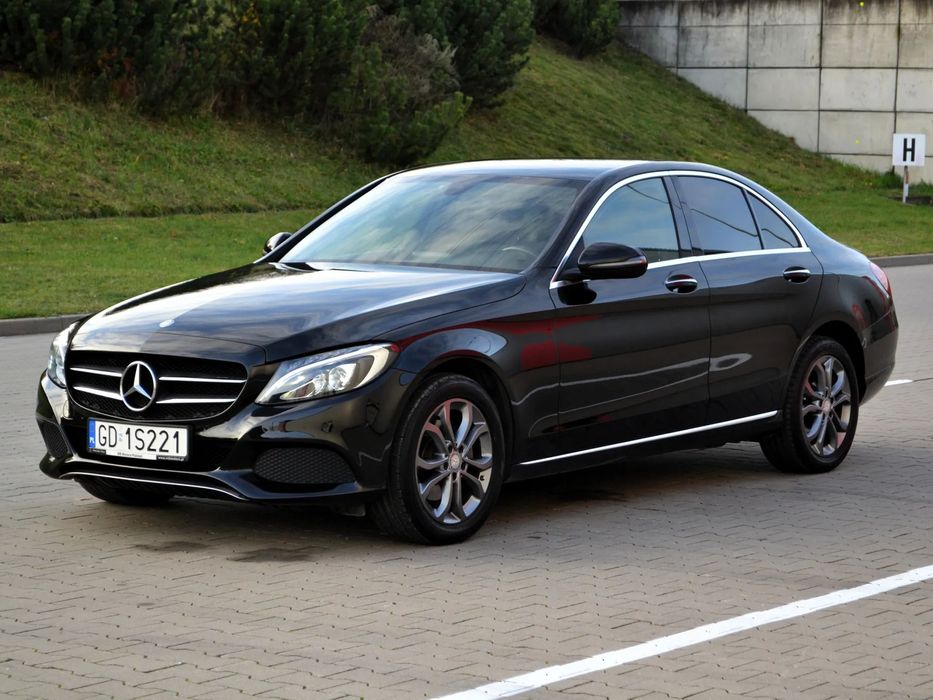 Mercedes-Benz Klasa C 2,0Benzyna 184KM 4x4 4Matic 2015r Polski Salon Serwis ASO Bezwypadkowy