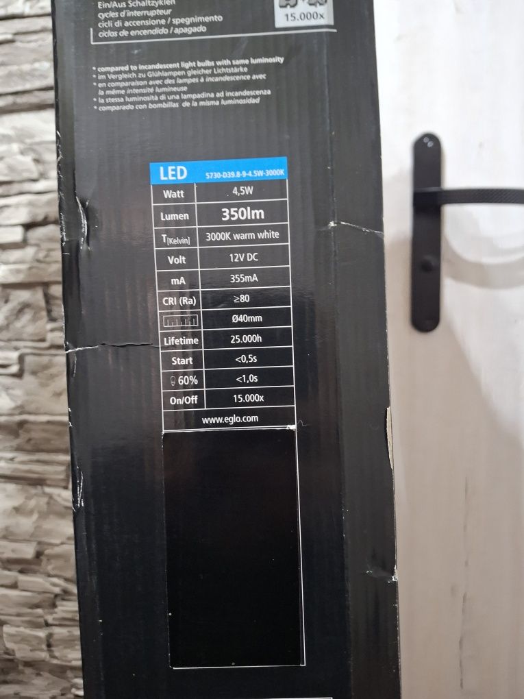 Lampa wisząca, 4 punkty świetlne, LED, Eglo 96511