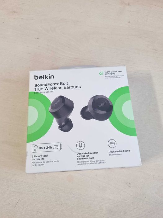 Наушники вкладыши беспроводные TWS Belkin Soundform Bolt True Wireless