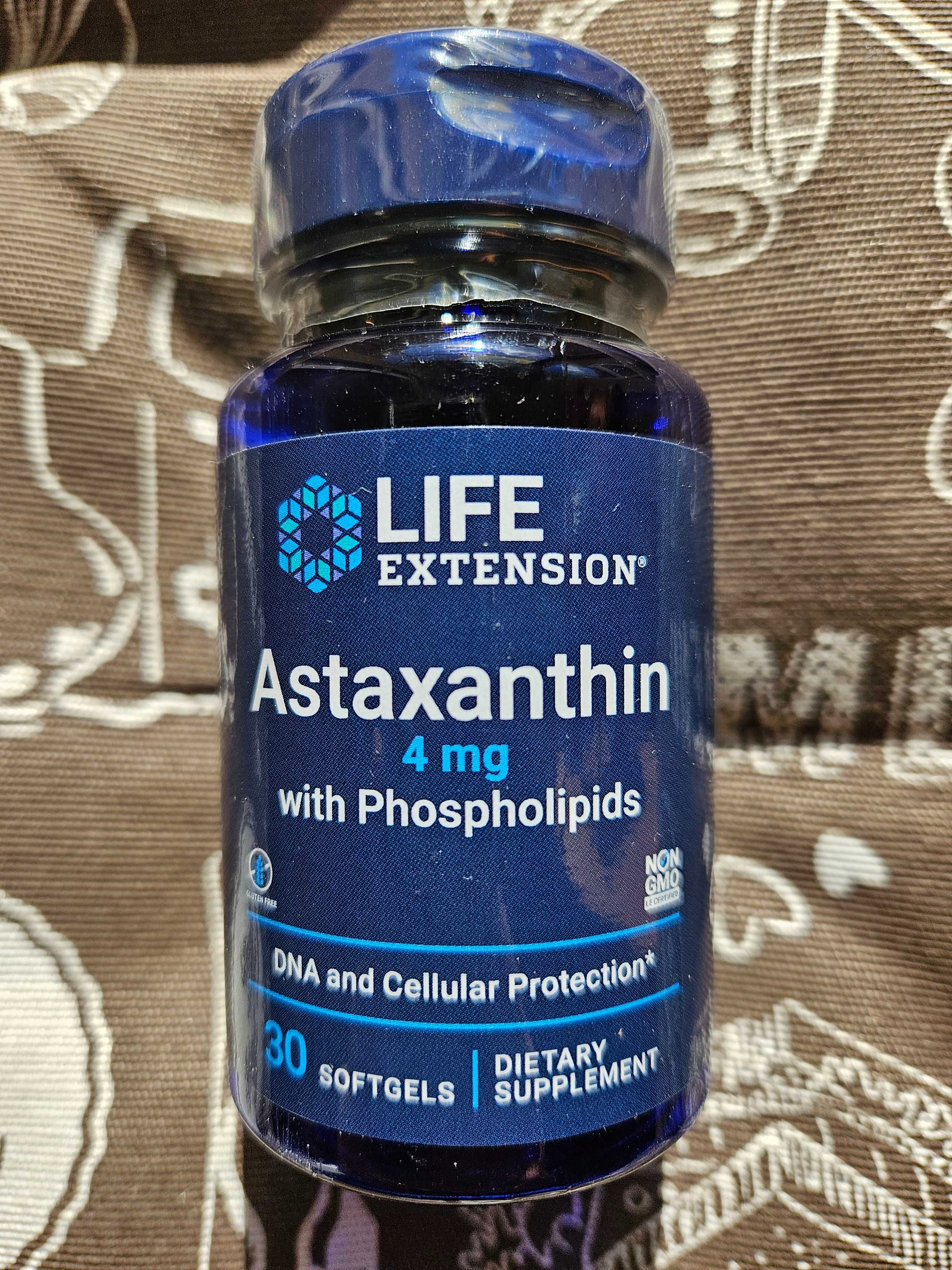 Now Foods Astaxanthin астаксантин антиоксидант life extension 4 10 мг