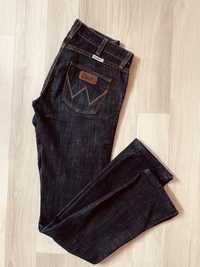 Jeans proste Wrangler Iris 26/34 granat