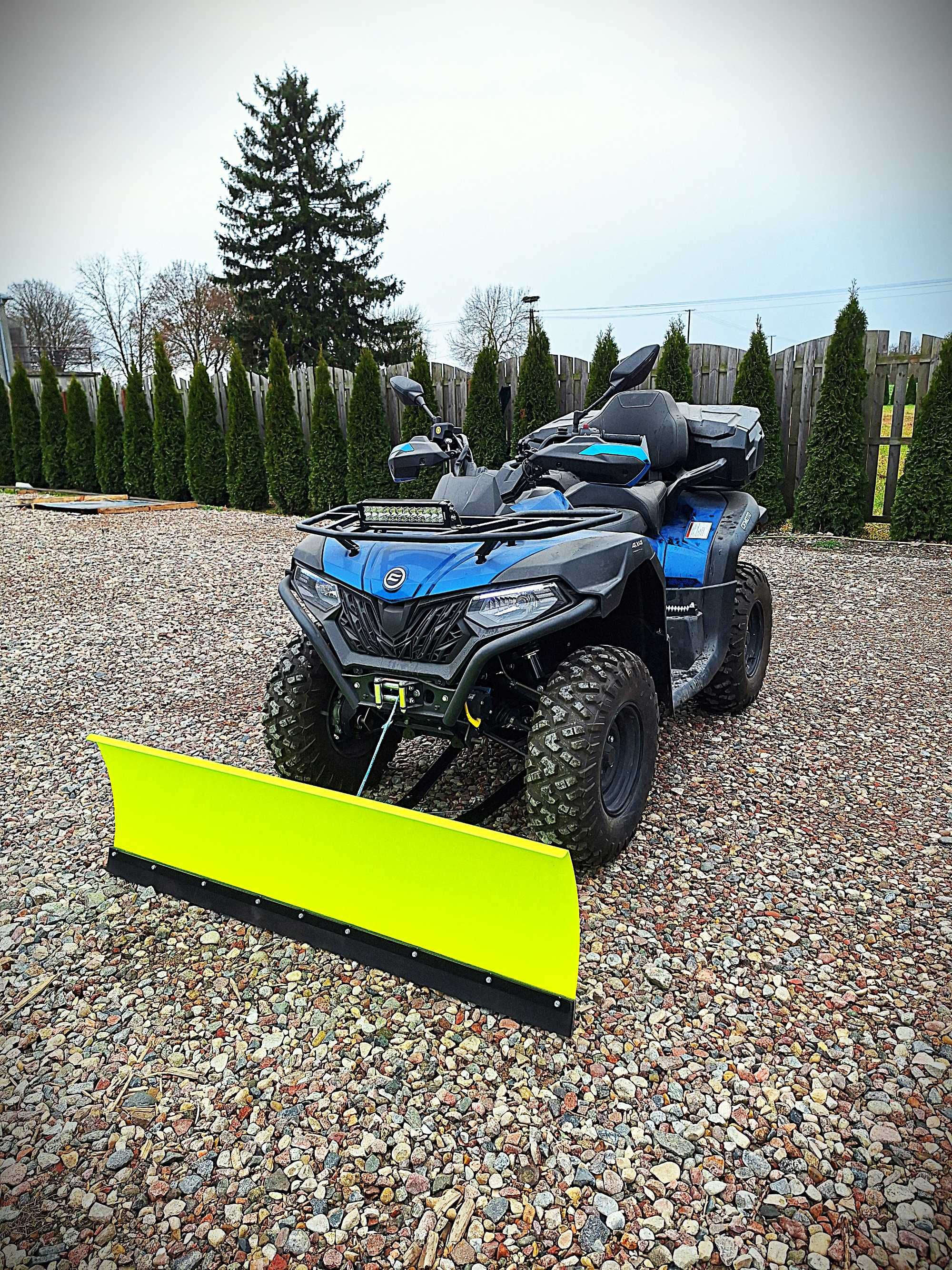 Pług do śniegu do quada spych FLUO 150cm zaczep KLIK płyta PRODUCENT