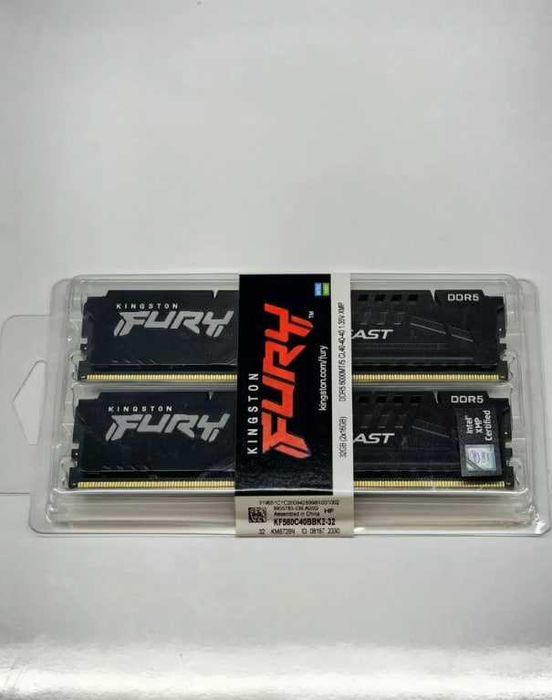 Kingston FURY 32 GB (2x16GB) DDR5 6000 MHz Beast XMP KF560C40BBK2-32