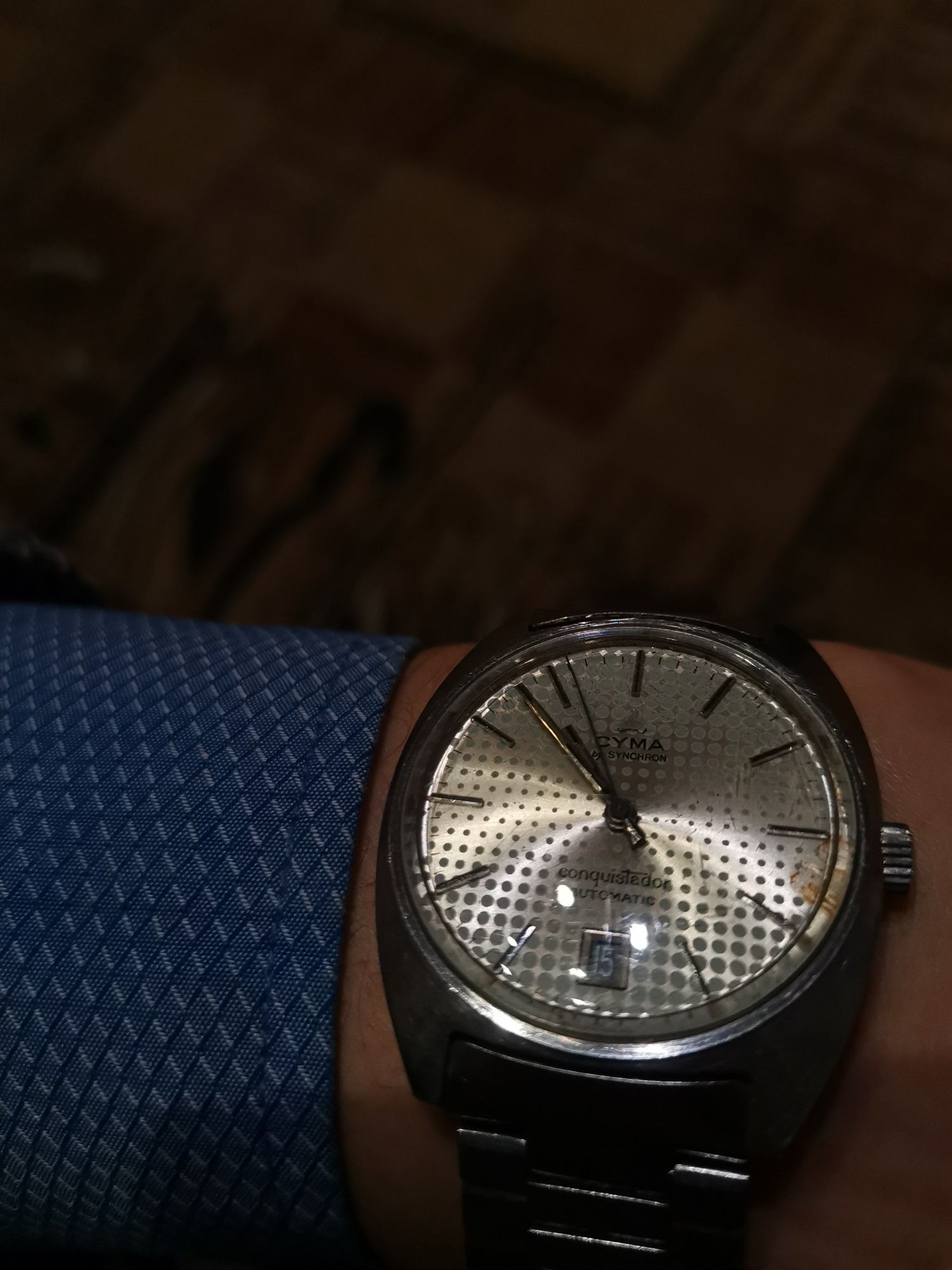 Zegarek Cyma by Synchron Conquistador Automatic. Bardzo rzadki model