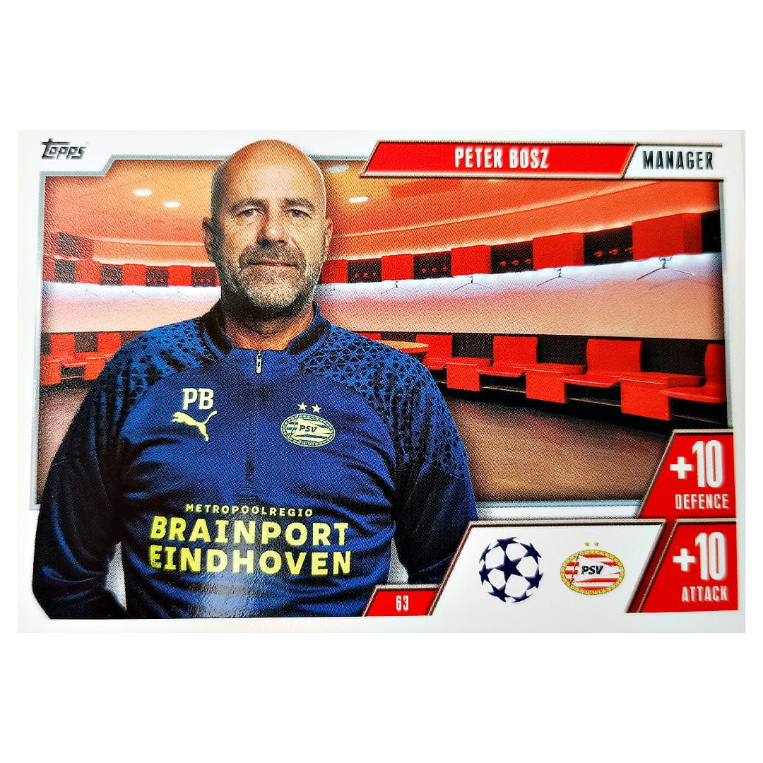 Karta Topps Match Attax Extra 2023-24 Peter Bosz 63 Manager