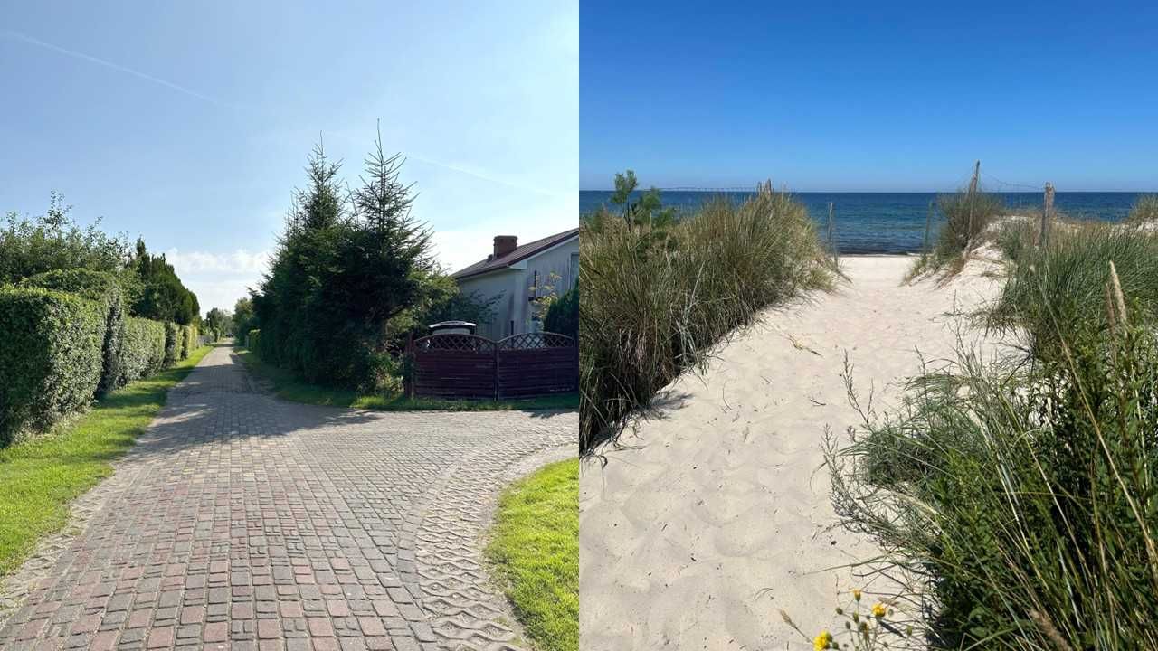 Kołobrzeg-działka z domkiem całorocznym nad morzem, przy plaży
