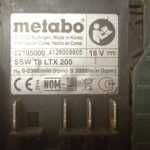 Zakrętarka udarowa Metabo SSD 18 LTX 200 BL -Komis MADEJ Dębica