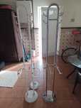 Toalheiros  inox cromado e lacado branco