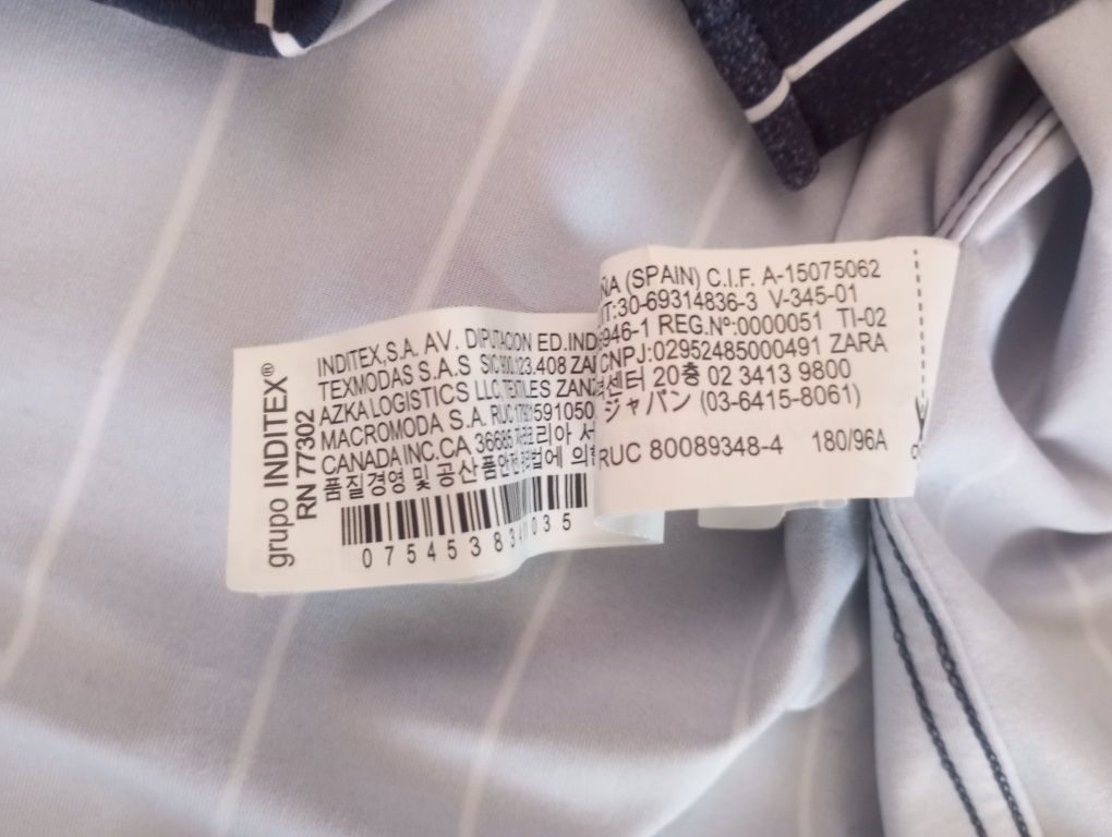 Śliczna koszula męska z NYC firmy ZARA r.L
