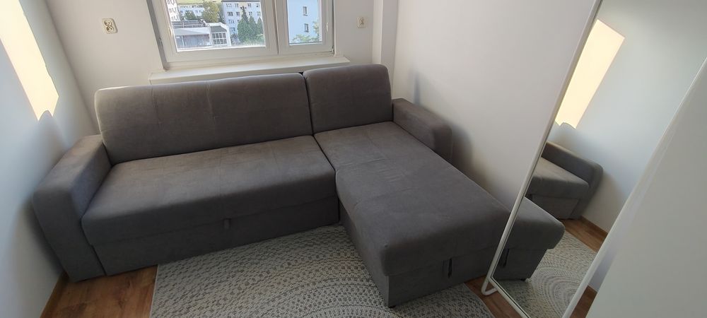 Narożnik z funkcją spania Black Red White