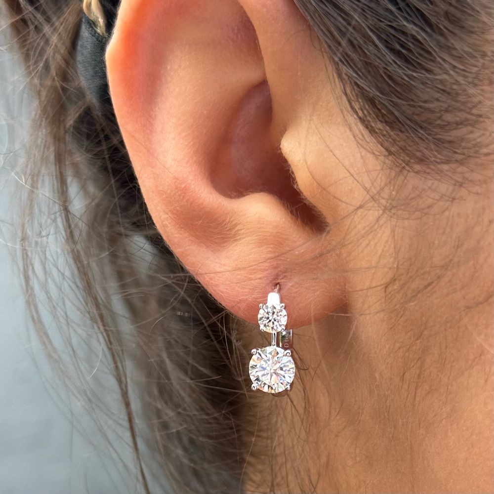 !!СПЕЦІАЛЬНА ЦІНА!! Сережки з муассанітами 2,6 ct