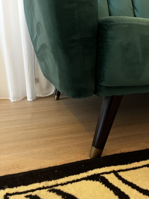 Sofa veludo verde