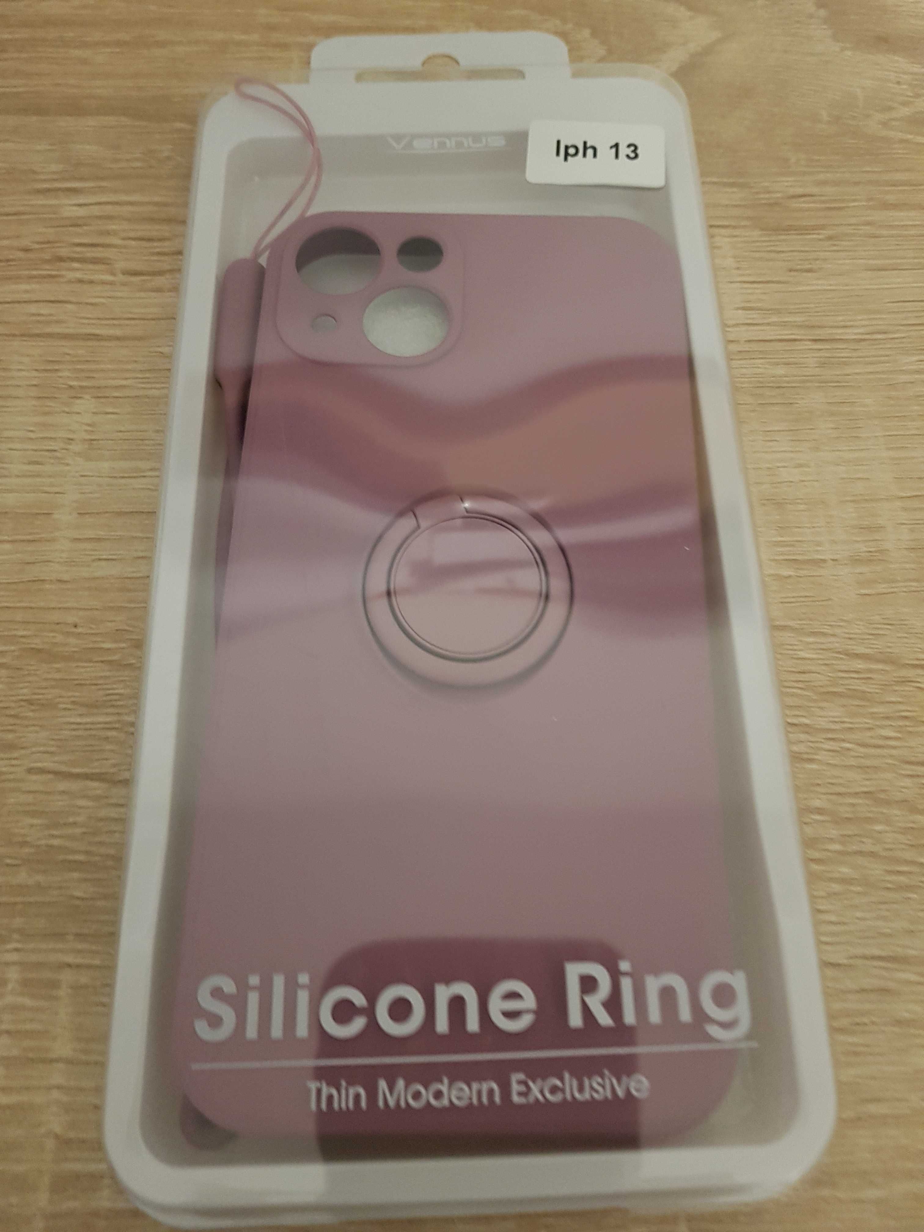 Etui Vennus Silicone Ring do Iphone 13 Fioletowy