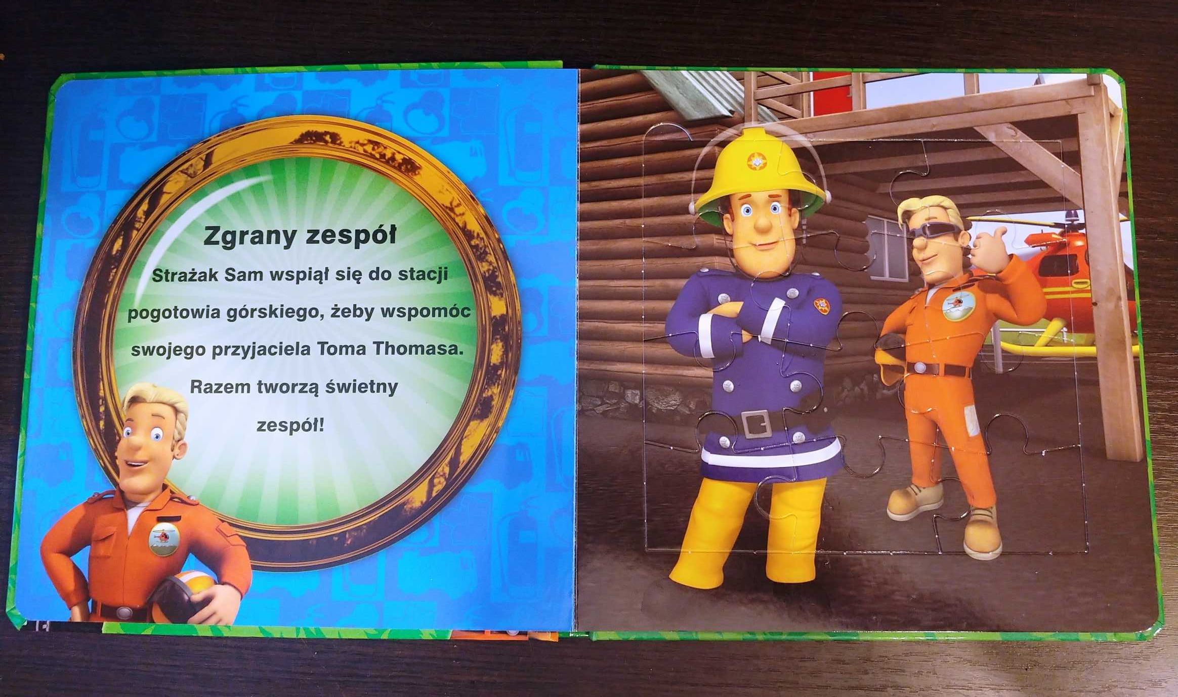 Puzzle książka Strażak Sam