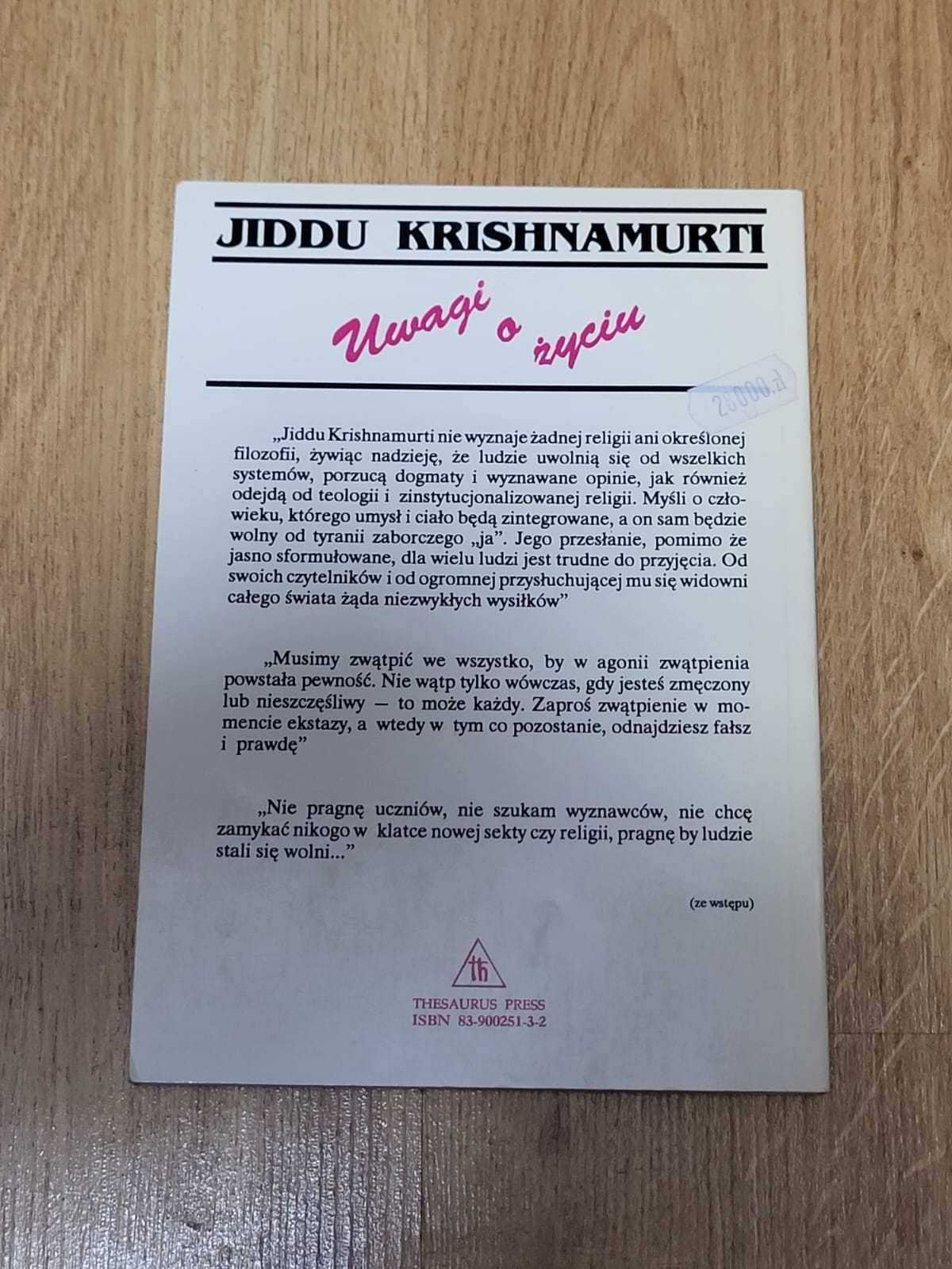 Uwagi o życiu Jiddu Krishnamurti