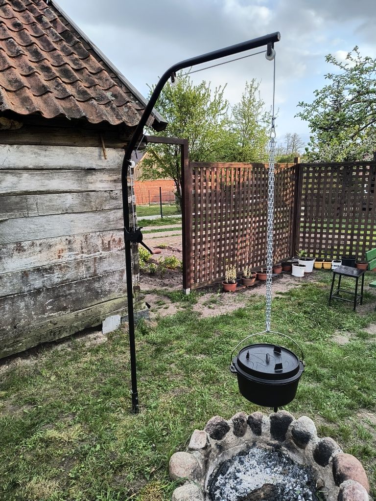 Grill żuraw z rusztem