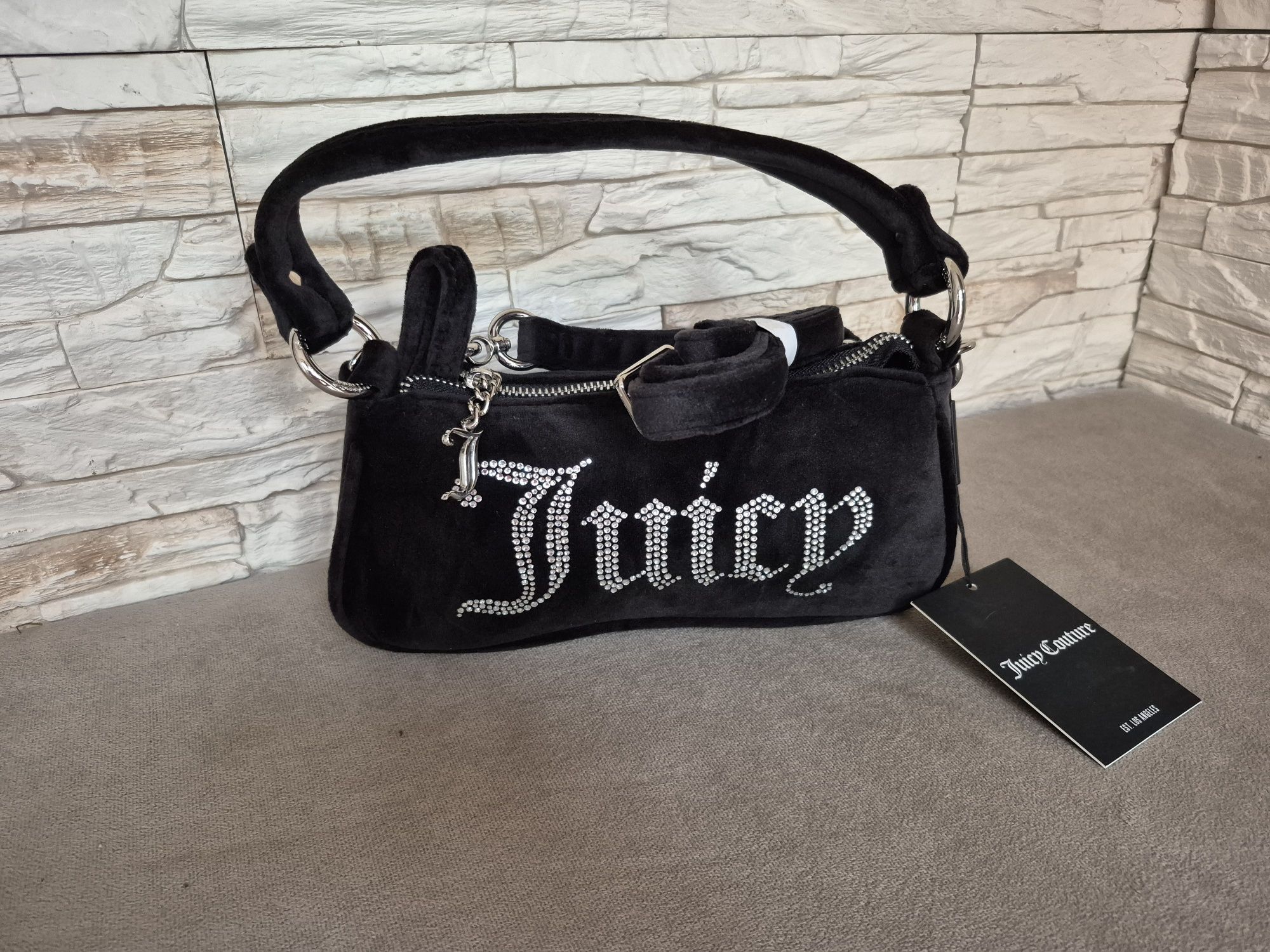 Torebka Torebeczka Damska Juicy Couture Welurowa