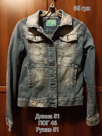 Курточка куртка рубашка джинсовая р. 42-44