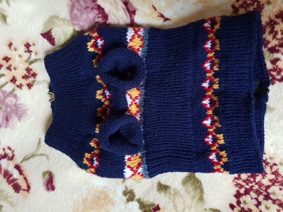 Кофточка теплая на собачку