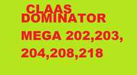 Instrukcja napraw Claas Dominator Mega 202-218