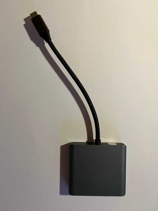 Adapter 3W1 HUB USB-C 4K 60Hz USB Thunderbolt 3