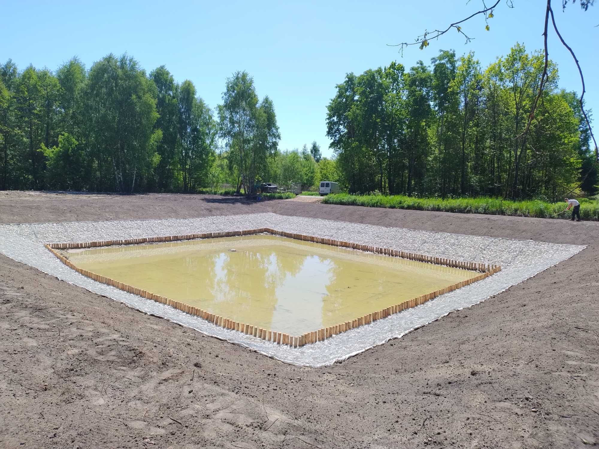 STAW Kopanie stawów Oczek wodnych Koparka Wykopy