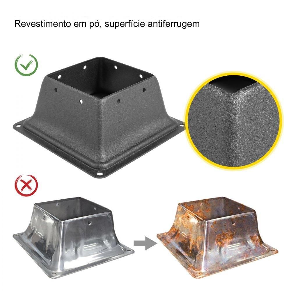 Base para Poste de Convés 4x4 (Pacote com 10)