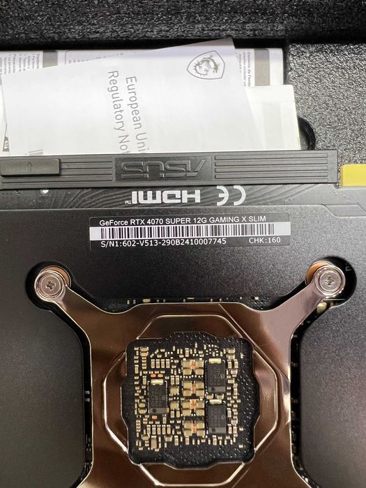 Нова MSI GeForce RTX 4070 Super 12G Gaming X Slim \Магазин\гарантія