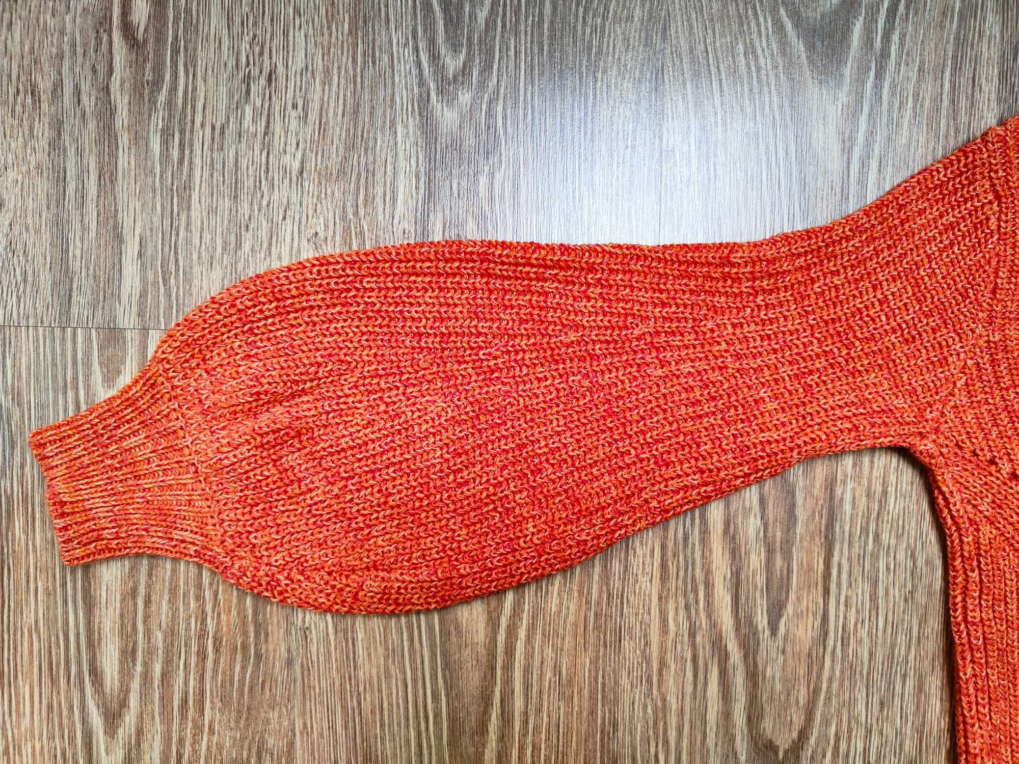 H&M rozmiar XS sweter pomarańczowy