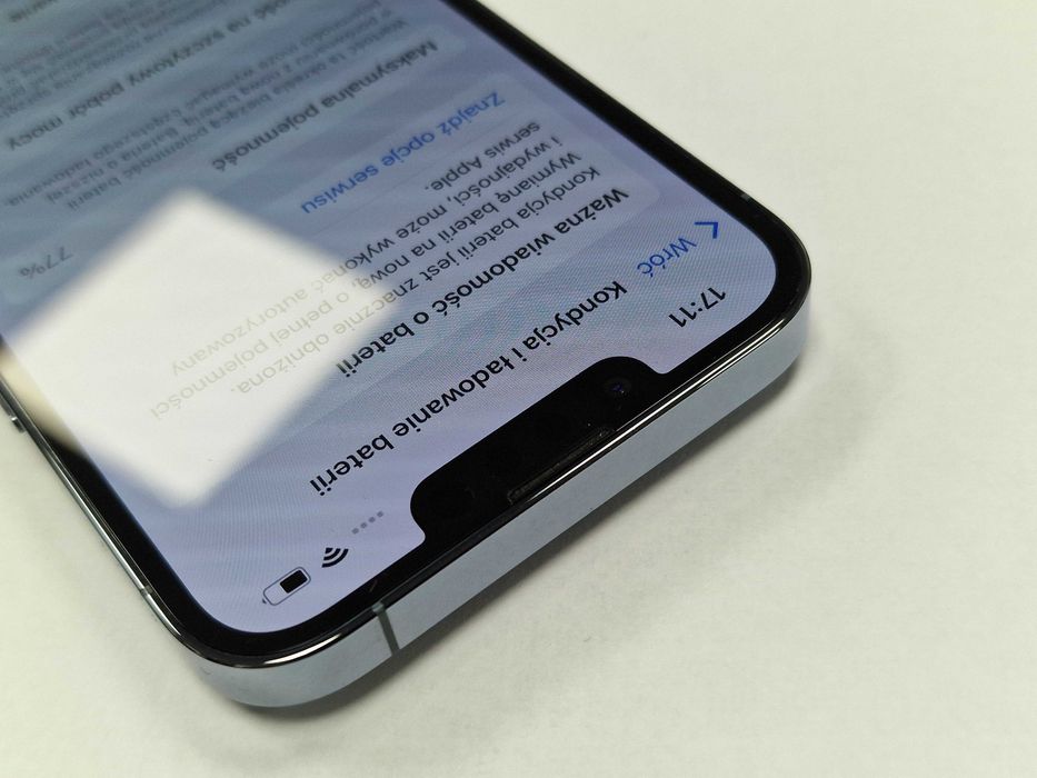 Iphone 13 PRO 128GB/ Sierra Blue/ Bat 77%/ Grade A-/ Gwarancja + ładow