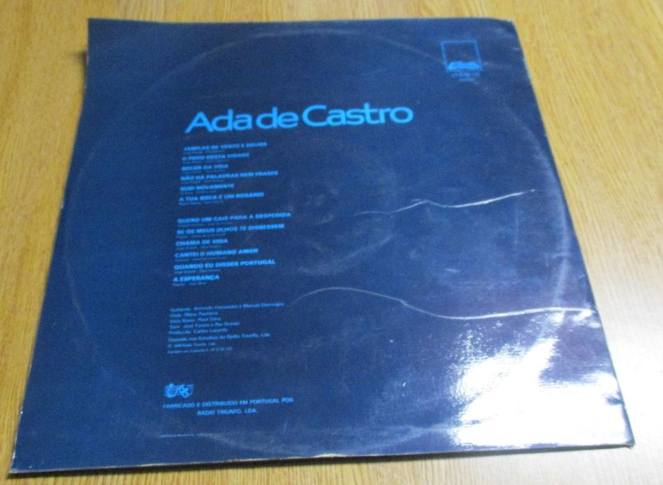 Disco vinil LP Ada de Castro Fado