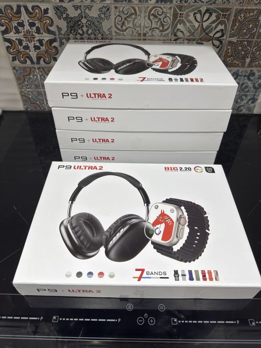 Fones P9 e smartwatch 49 mm