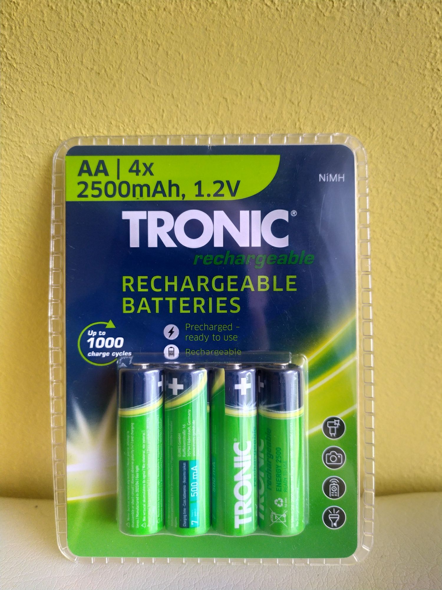 акумулятори NiMH TRONIC. Розмір – АА 2500mah