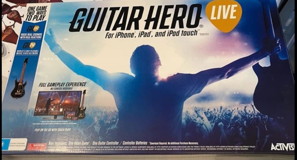 Guitar hero kontroler gitara nowa do urządzeń iOS Apple