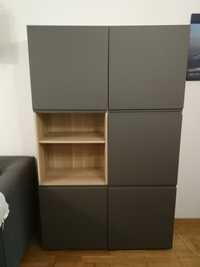 Szafa modułowa Besta Ikea do salonu 2x(60x40x198cm)