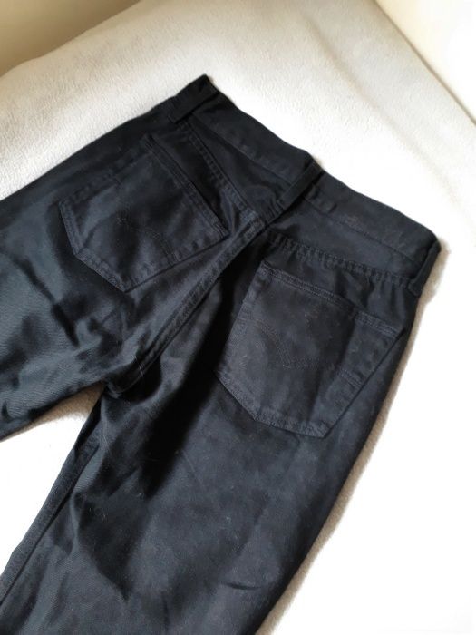 Dżinsy Levi's 751 czarne Spodnie jeansy męskie regular fit