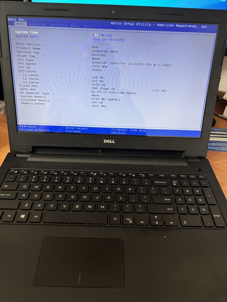Dell Inspiron 3542