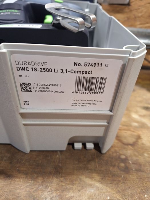 Wkrętarka do regipsów Festool DWC18-2500 **NOWA**