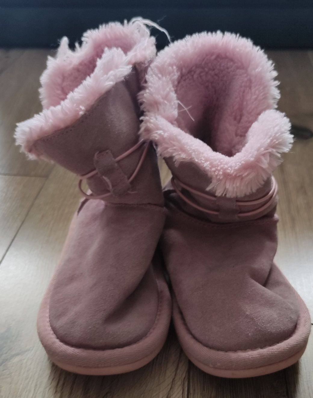 Buty zimowe śniegowce różowe 30
